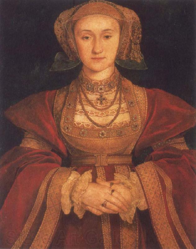 Hans holbein the younger Portrait of Anne of Clevers,Queen of England Norge oil painting art